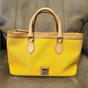 Dooney & Bourke Saffiano Leather Kimberly Purse Yellow.